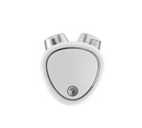 (White) Microcurrent facial massager, double roller wrinkle remover, facial shaping tool, V-face lifting and slimming massager