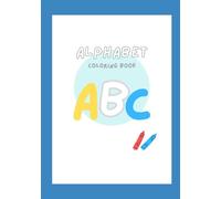 White Minimalist Alphabet Coloring Book Worksheet