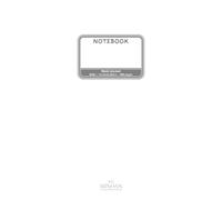 White Minimalist Unlined Notebook - 6x9in - 100 pages: Unlined Journal for Writing, Sketching & Notes | Clean White & Grey Design with Small Grey ... at the Bottom of each Page | 15,24x22,86cm