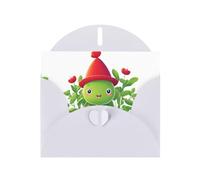 White MJHKXLJ - Biglietto di auguri perlato con stampa di Cappuccetto Rosso, busta inclusa, perfetto per Natale, compleanni, San Valentino, matrimoni e molto altro ancora