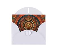 White MJHKXLJ Calendario Maya End of The World Stampe biglietto di auguri perlato - Busta inclusa - Perfetto per Natale, compleanni, San Valentino, matrimoni e molto altro ancora