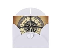 White MJHKXLJ Law of the Compass - Biglietto di auguri perlato con stampa marina, busta inclusa, perfetto per Natale, compleanni, San Valentino, matrimoni e molto altro ancora