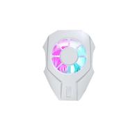 (White) Mobile Phone Mini Cooling Fan Radiator Turbo Hurricane Universal Phone Cooler