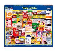 White Mountain Bake A Cake Puzzle 1000 pezzi Collage Cottura Puzzle per adulti e famiglie