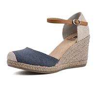 White Mountain 'Mamba' Sandalo Donna, Denim Blu/Fab, 39 EU