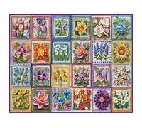 White Mountain Puzzle a forma di fiore all'uncinetto, 1000 pezzi, per nonni adulti