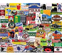 White Mountain Puzzle I Love Wisconsin 1000 Pezzo Puzzle, 1 EA