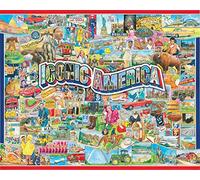 White Mountain Puzzle Iconic America 1000 Pezzo Puzzle, 1 EA