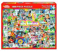 White Mountain Puzzles Sixties Collage Puzzle 1000 Pezzi 760mm x 610mm