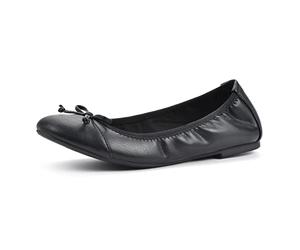 White Mountain Shoes Sunnyside II Women's Ballet Flat, Black/Smooth, 9.5 W