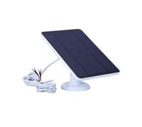 (White, Multicolor) 4W Solar Panel for Ring Video Doorbell 4 3 3 Plus 2 Surveillance Smart Doorbell Charger - White