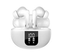 (White, Multicolor) YYK-Q10 Wireless Bluetooth Earphone Noise Cancellation HD Calls Music In-Ear Headset - White