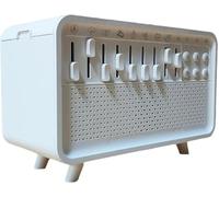 White Noise Machine con altoparlante Bluetooth, luce notturna, aromaterapia, umidificatore, 8 suoni della natura, timer, ricarica USB-C, 20 x 13 x 9 cm, aiuto per il sonno per adulti, bambini