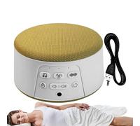 White Noise Machine, macchina del suono portatile, 11,9 x 11,7 x 5,6 cm, ricaricabile, funzione timer di spegnimento automatico, ideale per adulti bambini meditazione relax