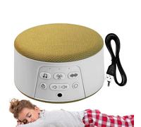 White Noise Machine, Portable White Sound Machines for Sleeping, 4.65x4.65x2.2 Inches Rechargeable Sleeps Aid Gadget with Auto-Off Timer, Soothing Sleep Sounds Baby, Kids, Adults