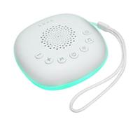 White Noise Machine, Sleep Sound Generator, Portable Soothing Aid Device, USB ricaricabile, regolabile Volume, Relaxing, Effective, for Travel, Bedroom, Nursery, 3,94 x 3,94 x 1,61 pollici