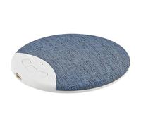 White Noise Machine, Sound Machine, 9,6 x 9,6 x 1,2 cm, 48 g, con timer, dispositivo calmante per rilassarsi, lettore audio da viaggio ultra sottile in ABS, per camera da , asilo, dormitorio