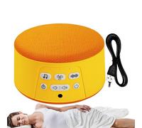 White Noise Machine, Sound Sleep Device, 4.65x4.65x2.2 Inches Portable Electronic Gadget, Rechargeable Soothing Tool with Auto Off Timer for Adults Baby Kids Meditation and Routine