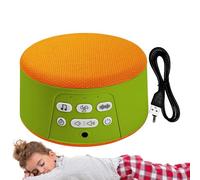 White Noise Machine, White Sound Machine for Sleeping, 5 W Portable Electronic Gadget with Auto-Off Timer Function, rechargeable for Adults, , Kids, Soothing Meditation, 11,8 x 11,8 x 5,6 cm