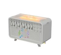 White Noise Night Light Humidifier for Sleep, Sound Box White Noise Sound Machine, Bluetooth 5.3, 200ml Water Capacity, 8 Ambient Sounds, for Sleeping, Meditation, Work