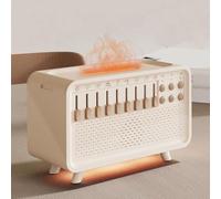 White Noise Sleep Aid Night Light Humidifier, 4 in 1 Altoparlante Bluetooth Sound Box Macchina per il rumore bianco, Diffusore di fiamma eco, Combinazione gratuita di 8 Goup Nature Sound