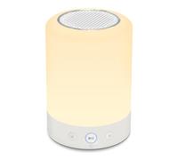 White Noise Sound Machine con luce notturna per asilo nido, 20 suoni rilassanti per il sonno, design portatile per camera da letto, ufficio, viaggi, pulsanti preferiti, timer, alimentazione a batteria