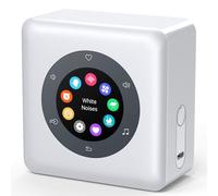 White Noise Sound Machine & Sveglia, assistente intelligente per il sonno portatile, rumore bianco, suoni rilassanti e musica del sonno, esercizi di respirazione e ninne nanne per adulti/bambini,