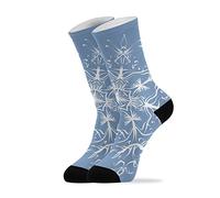 White Ornate Snowflake Calzini Uomo Idee Calzini Da Lavoro Traspirante Calze Per Compleanno Festa Del Papà Running 40Cm