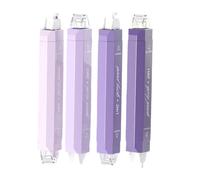 White Out Tape - Penna a con nastro di correzione, penne per artigianato con rullo di colla, 4 pezzi di strumenti scolastici a doppio lato per uomini, donne, bambini, ragazze, giovani