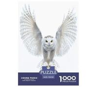 White Owl Jigsaw Puzzle Impossibili 1000Pcs Decorazione Per La Casa. Giochi Rilassamento E Intelligence Per Adulti E Ragazzi Da 14 Anni 70x50cm/1000pcs
