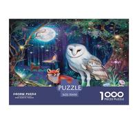 White Owl Jigsaw Puzzle Impossible 1000Pcs Decorazione Per La Casa. Giochi Rilassamento E Intelligence Per Adulti E Bambini Da 12 Anni 70x50cm/1000pcs