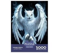 White Owl Jigsaw Puzzle Impossible 1000Pcs Decorazione Per La Casa. Rilassamento E Intelligence Per Adulti E Ragazzi Da 14 Anni 70x50cm/1000pcs