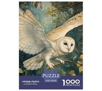 White Owl Puzzle 1000 Pezzi Fun Per Adulti, Pacchetto Di Alta Qualità Con Sfide Extra Divertenti, Idea Regalo Per Lei O Lui Per Uomini E Donne 70x50cm/1000pcs