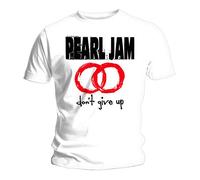 White Pearl Jam Don't Give Up Ufficiale Uomo Maglietta Unisex (Small)
