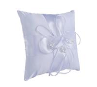 White Pearl Wedding Ring Pillow, Ring Bearer Pillow,Ring Bearer Cushion for Wedding Party