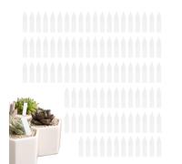 White Plant Tags - Waterproof Garden Labels, 100pcs Pot Marker Stakes, Durable Nursery Plant Markers | Plants Labeling Tool for Flower Vegetable Seedling Organization, Home Garden Supplies
