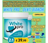 WHITE PRO 2X1 ORIGINALE denti bianchi prodotti che funzionano come sbiancarli