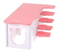 White PVC Hamster Hideout Ladder House Small Pet Nest and Cage Decor
