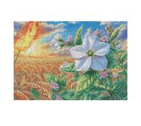White Rose Flower Garden Puzzle 300 Pezzi Idea Regalo Figlio Happy Time Gioco Educativo Creativo Ragazzi Rilassamento Pressione Ridotta A Scuola 300 PCS