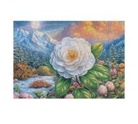 White Rose Flower Garden Puzzle 300 Pezzi Regalo Festa Del Padre Perfetto Rompicapo Difficile E Rilassante Idea Regalo Originale Per Papà 300 PCS