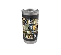 White Rose Pride nato e cresciuto nello Yorkshire Bicchiere termico in acciaio inox doppia parete