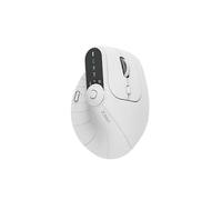 (White) Saker Ergonomic Triple,Ergonomic Vertical Mouse: Tri-Mode Wireless, Rechargeable