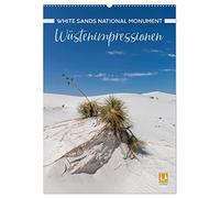 WHITE SANDS NATIONAL MONUMENT Wüstenimpressionen (Wandkalender 2026 DIN A2 hoch), CALVENDO Monatskalender: Beeindruckender Südwesten der USA