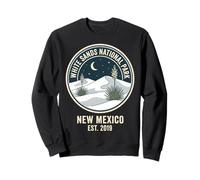 White Sands National Park New Mexico Vintage Night Yucca Art Felpa
