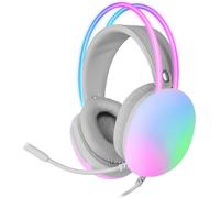 White Shark Cuffia Gaming Stereo con Microfono e Illuminazione RGB su Cuffie e A