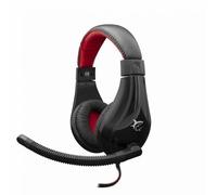 White Shark Cuffie Gaming con Microfono Serval Nero Rosso SERVAL