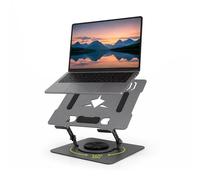 White Shark Supporto Girevole Regolabile per Laptop e Tablet Nero