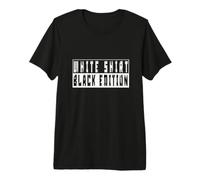 White Shirt - Black Edition. Funny Vintage Maglietta Premium