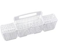 White Silverware Basket Compatible with 665.13863K602, 665.13783K601, 665.16032402 - Kitchen Organizer