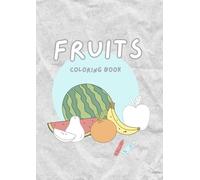 White Simple Fruits Coloring Book Worksheet